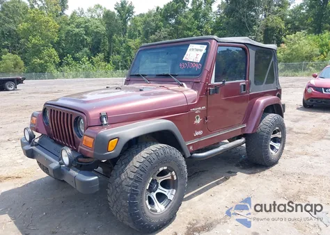 2001 Jeep Wrangler Sahara из США, поврежденный, VIN 1J4FA59S51P365690